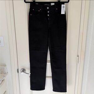 NWT Denim Forum The Arlo Black Jeans- 26
